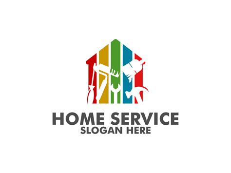 Home service vector logo template. this design suitable for home ...