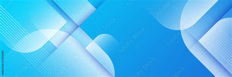 Blue abstract vector long banner background. Modern abstract gradient ...