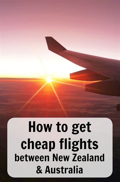 How to get cheap flights between New Zealand & Australia