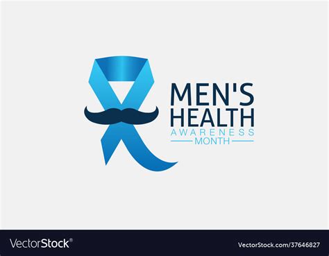 Mens health awareness month in june banner Vector Image