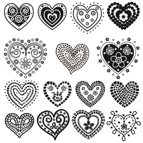 Heart Doodles | Templates - doodles | Pinterest | Sydän ja Piirtelyt