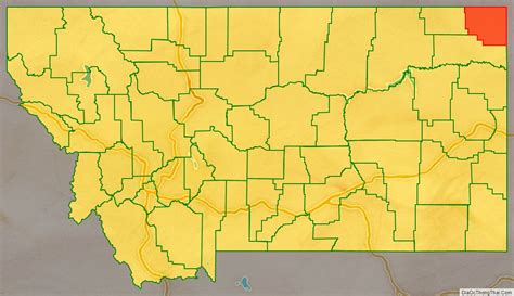 Map of Sheridan County, Montana - Thong Thai Real