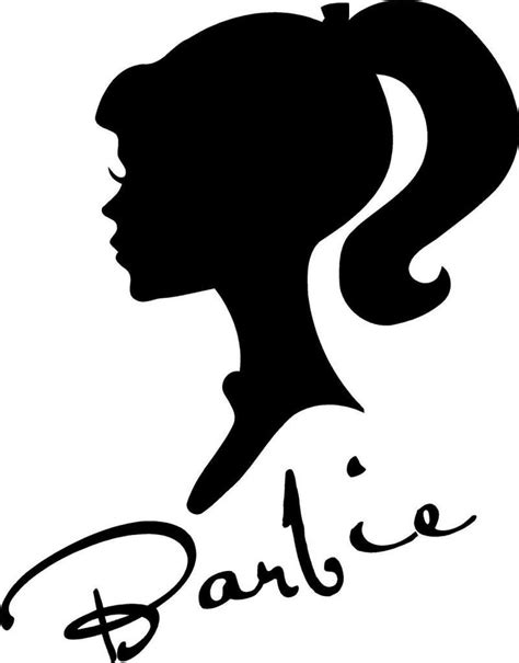 Barbie Silhouette Stickers at GetDrawings | Free download