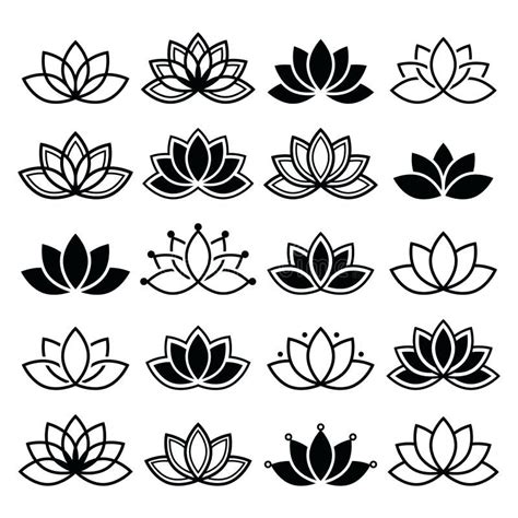 Simple Lotus Flower Tattoo Designs