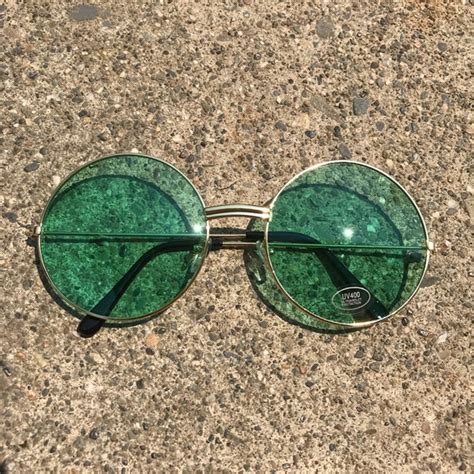 Green Round Sunglasses - TopSunglasses.net