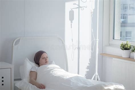 Woman in a hospital stock image. Image of lying, pale - 65306751