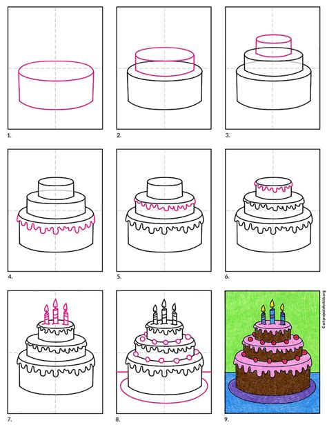 how to draw a cake - bruce-bacon