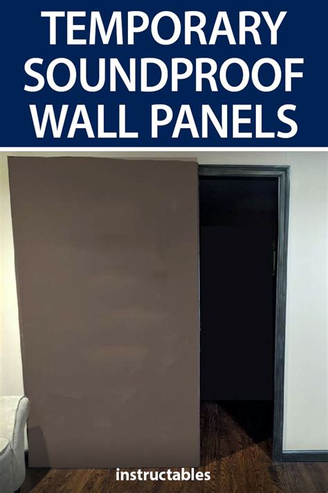 Build Temporary Soundproof Wall Panels - Movable and Damage-free | Wall ...