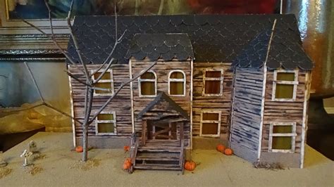 Mini Haunted House Dollhouse Kit, Miniature Toy Dollhouse Kit, DIY ...