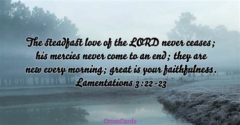 Lamentations 3:22-23 - Inspirations