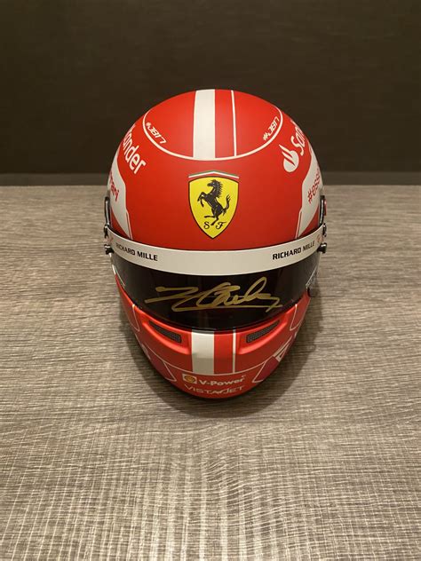 Charles Leclerc 2022 1:2 Scale Signed Helmet - Autographed Collectables