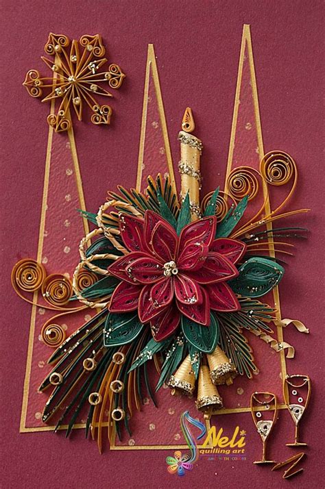 30+ Lovely Christmas Paper Quilling Cards | Paper quilling cards ...