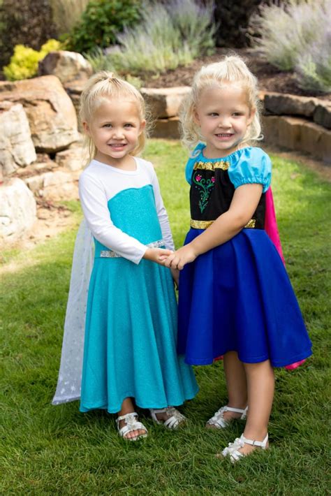 Elsa and Anna Frozen Costumes | Kids' Group Halloween Costume Ideas ...