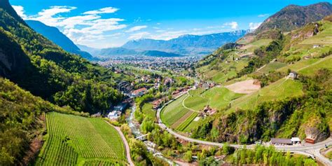 Bolzano Aerial Panoramic View, Italy Stock Photo - Image of alps, adige ...