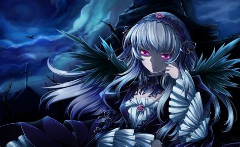 #1022505 illustration, anime, anime girls, Rozen Maiden, Suigintou ...