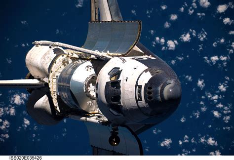 ESA - Space Shuttle Discovery before docking with the ISS