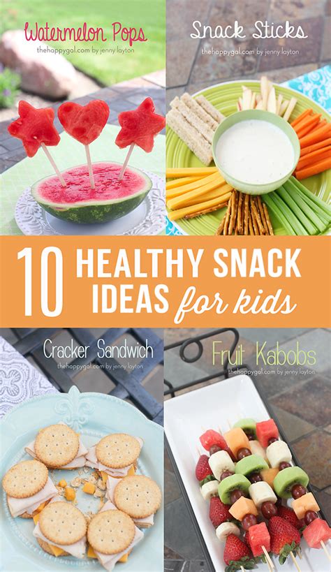 10 Healthy Snack Ideas for Kids