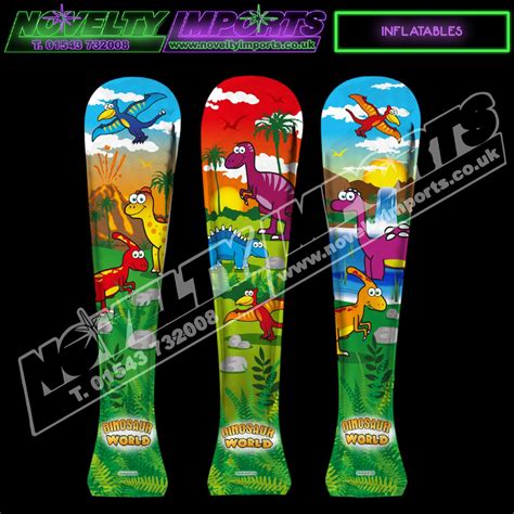 48/pc Self Inflating Dinosaur World Bat Toy Prize - Novelty Imports