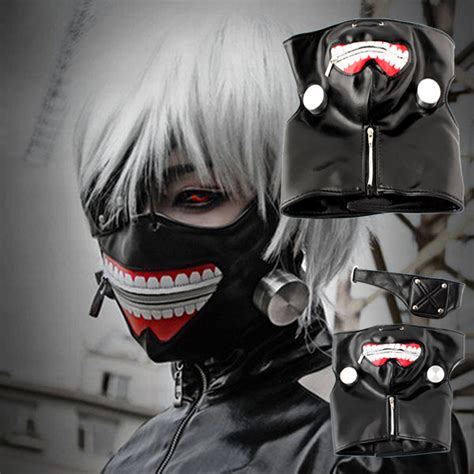 NEW Tokyo Ghoul Kaneki Ken Adjustable Masks Cosplay Mask Halloween ...