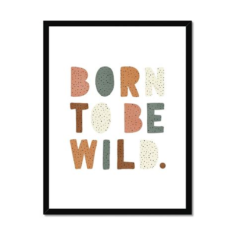 Born To Be Wild Print | Kids Wall Art | Pretty In Print – Pretty in ...