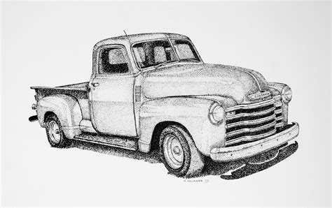 Gallery :: Auto Art :: chevy_truck | Truck art, Car drawings, Old trucks