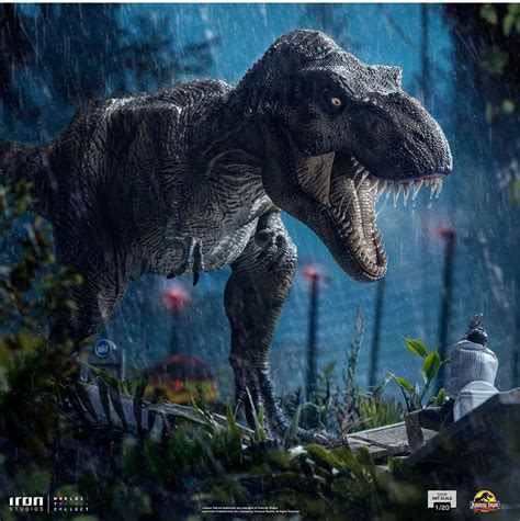 Jurassic Park T-Rex Eats a Snack with Iron Studios Newest Statue