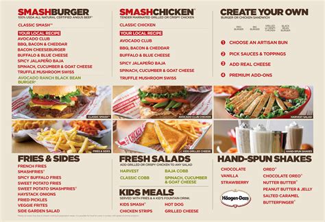 Smashburger Menu, Menu for Smashburger, Avalon Park / Waterford Lakes ...