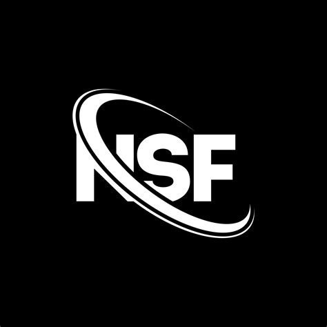 NSF logo. NSF letter. NSF letter logo design. Initials NSF logo linked ...