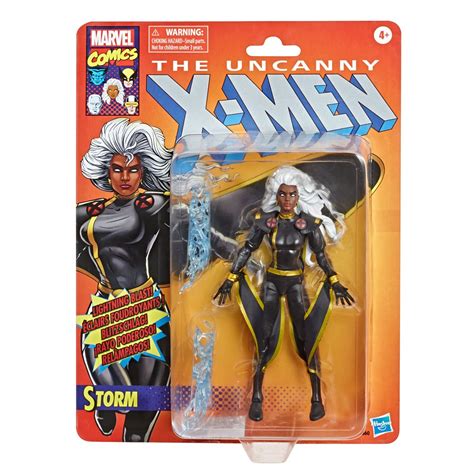 X-Men Retro Marvel Legends 6-Inch Black Outfit Storm Action Figure ...