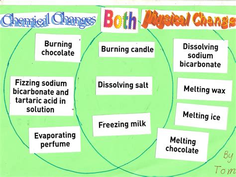 Physical And Chemical Changes Diagram