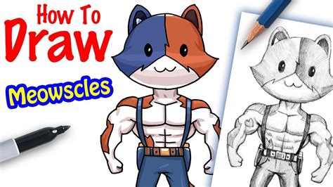 Fortnite Meowscles And Kit Coloring Pages How To Draw Meowscles New ...