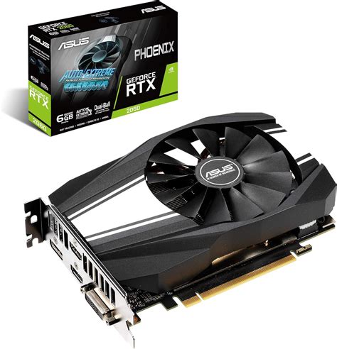 ASUS GeForce RTX 2060 6GB Phoenix Fan Edition VR Ready HDMI DP DVI ...