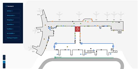 Terminal E - Boston Logan International Airport map