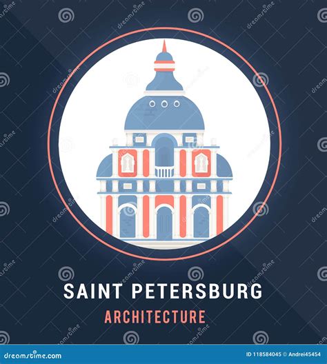 Vector Illustration of Saint-Petersburg Architecture. Stock ...