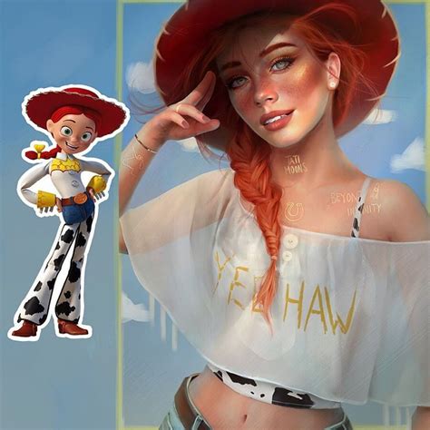 quick fanart of Jessie from Toy Story 🤠 it’s been around a year since I ...