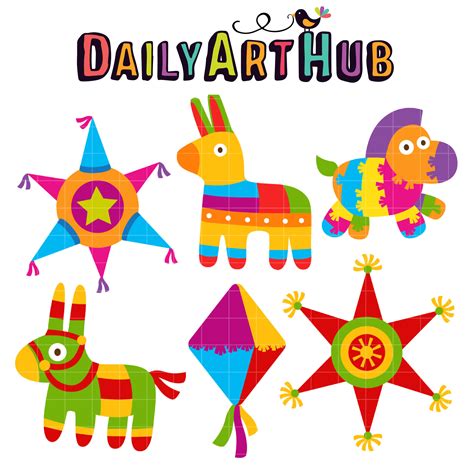 Fiesta Pinatas Clip Art Set – Daily Art Hub – Free Clip Art Everyday