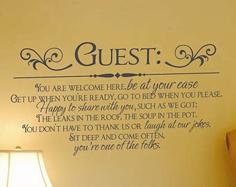 Quotes about Welcoming a guest (25 quotes)