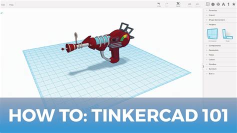 How To: Use Tinkercad 3D Design Software 101 - YouTube