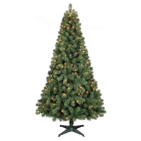 6 Ft. Prelit Artificial Christmas Tree Alberta Spruce Clear Lights ...