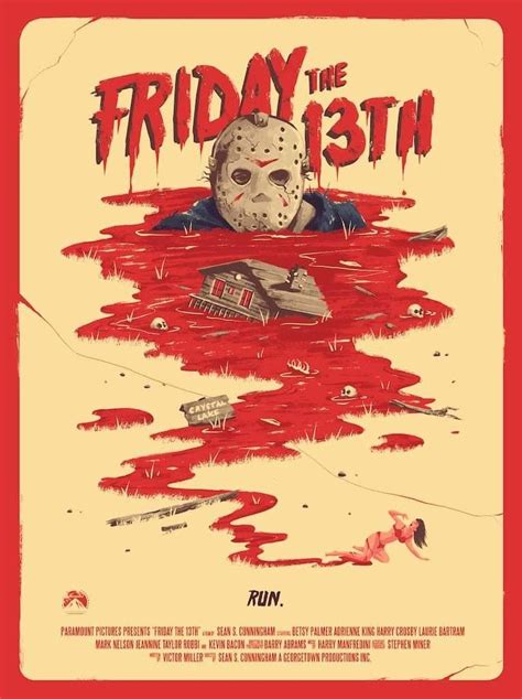 Horror Movie Poster Art : "Friday The 13th" 1980, by Marie Bergeron ...