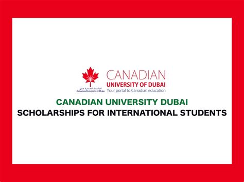 Canadian University Dubai Scholarships 2023