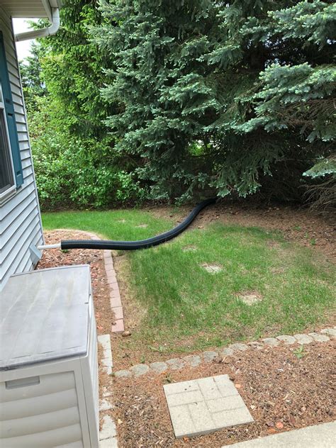 Sump pump exterior water drainage options : r/HomeImprovement