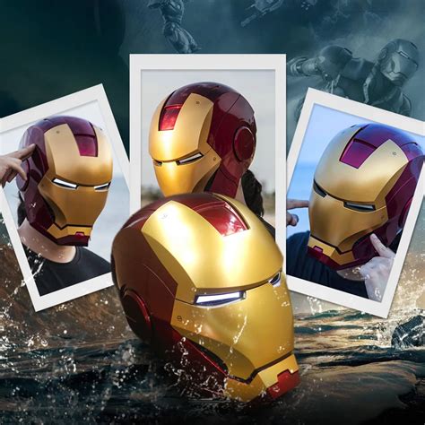 Aliexpress.com : Buy Iron Mans Cosplay Helmet Cool Helmet with LED ...