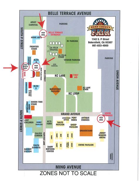 Kern County Fairgrounds Map | Cities And Towns Map