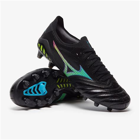 Mizuno Morelia Neo 3 ß Made In Japan FG - Black / Blue Atoll | Football ...