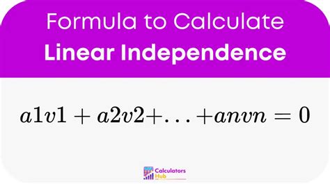 Linear Independence Calculator Online