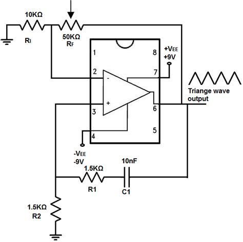 How to Build a Triangle Wave Generator Circuit with an LM741 Op Amp