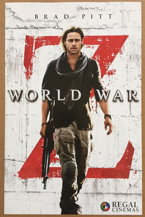 WORLD WAR Z MOVIE POSTER 1 Sided ORIGINAL Mini Sheet 11x17 BRAD PITT | eBay