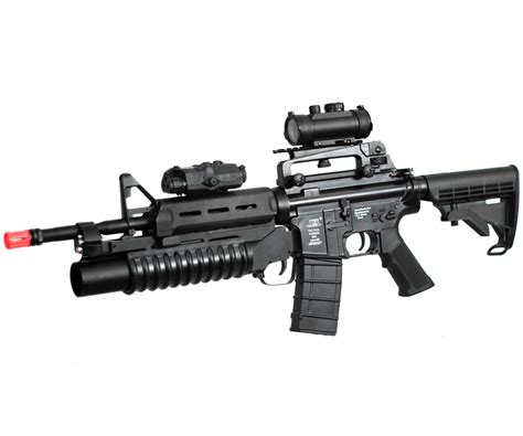 ANM Custom ICS Magpul M4 Airsoft Gun with M203 40mm Grenade Launcher ...