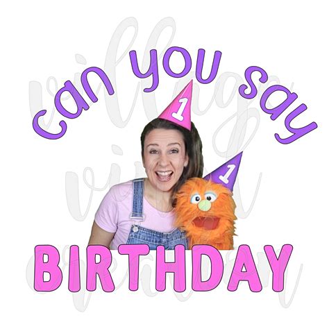 Ms. Rachel 1 First Birthday PNG File Download for Sublimation, DTF, Etc ...